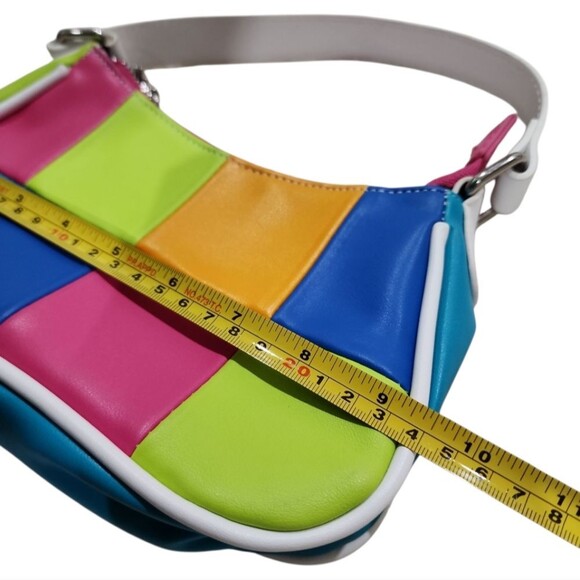 Delia’s patchwork shoulder bag 90s Y2k Nostalgia Colorful Indie - Picture 5 of 10